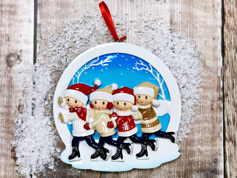 4 Skaters Christmas Decoration