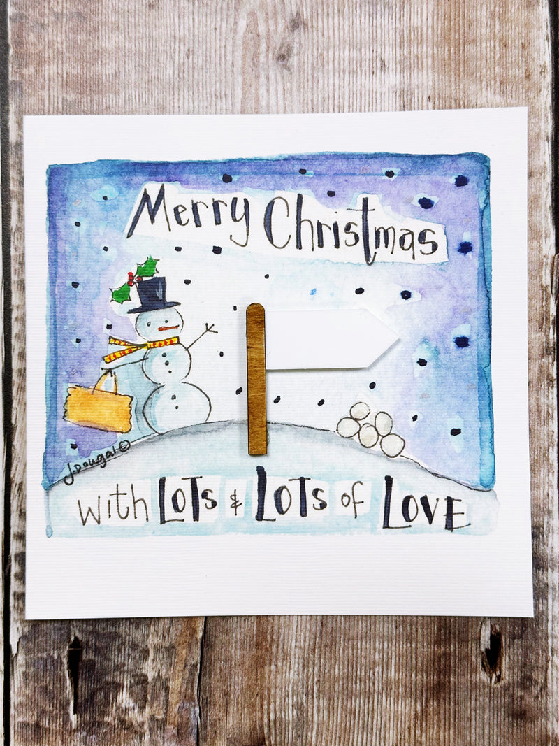 "Little Signpost" Christmas Card - Personalised