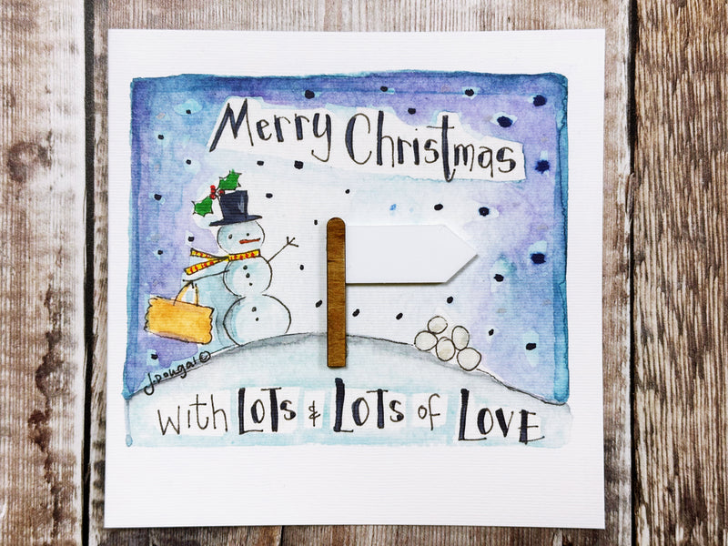 "Little Signpost" Christmas Card - Personalised