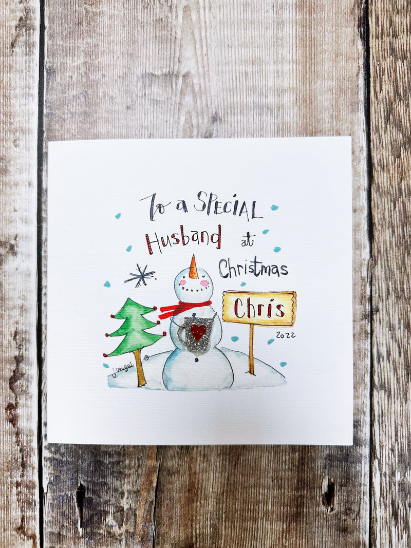 "To a Special........" Christmas Card - Personalised