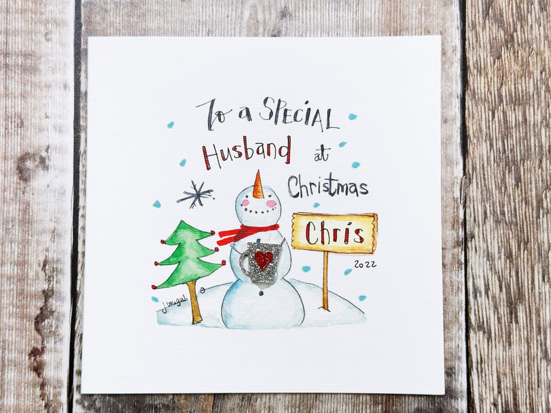 "To a Special........" Christmas Card - Personalised