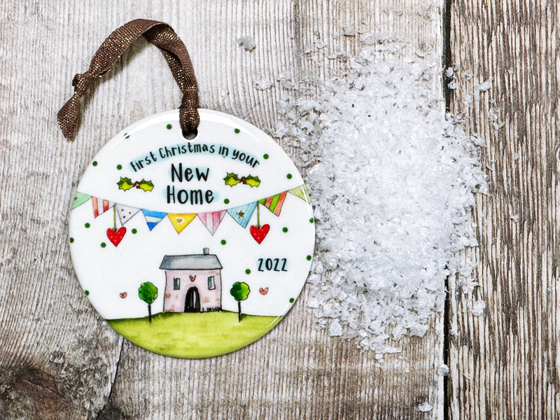 First Christmas in your New Home Ceramic Decoration NOT PERSONALISED