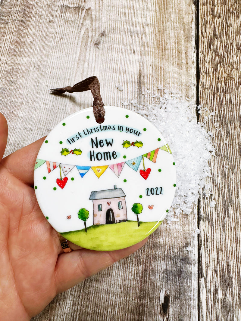 First Christmas in your New Home Ceramic Decoration NOT PERSONALISED