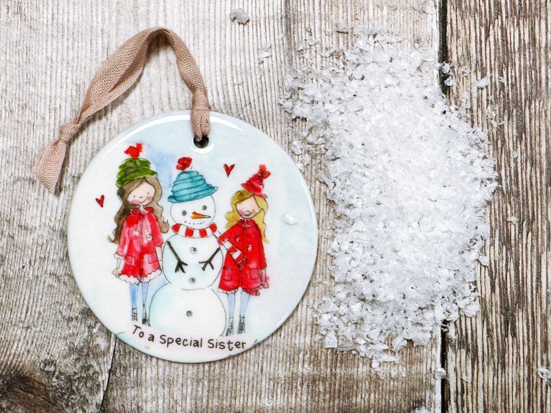 Special Sister Ceramic Bauble