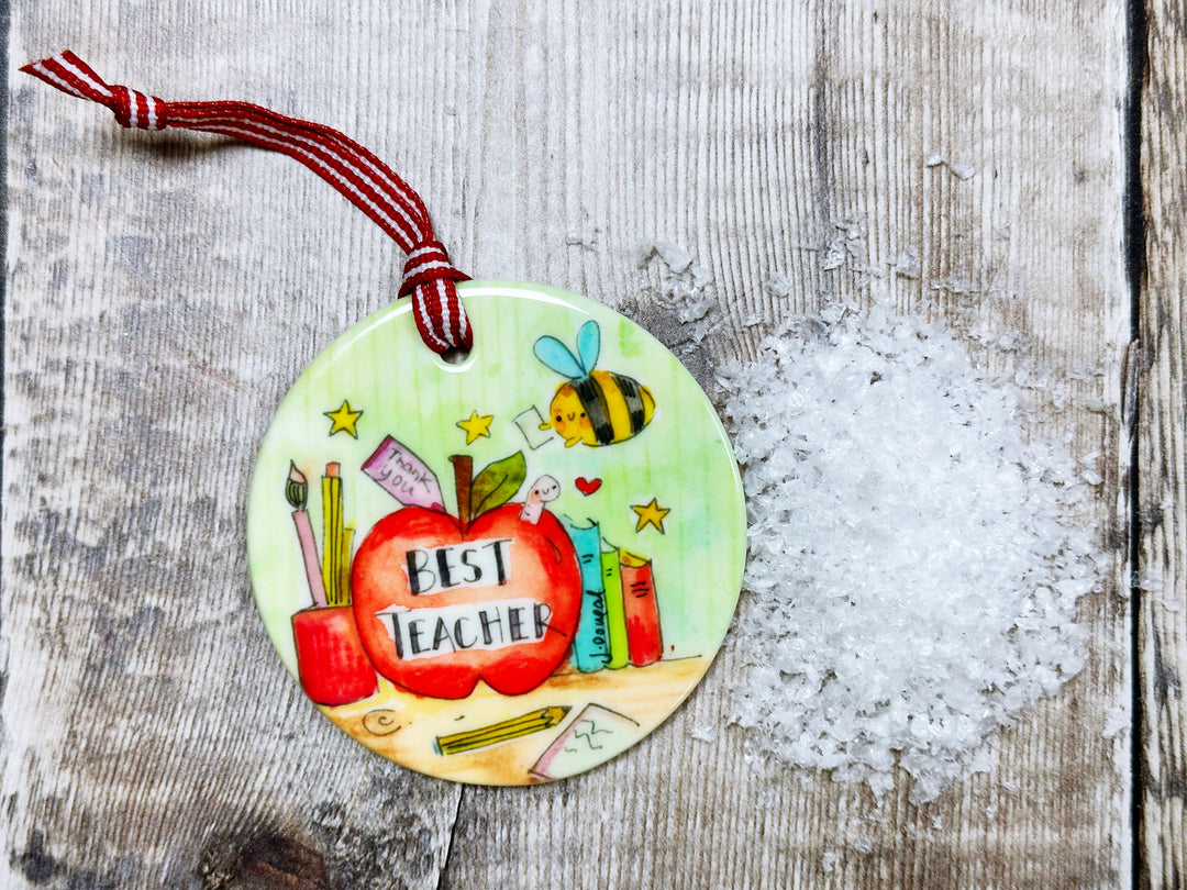 Best Teacher Ceramic Decoration NOT PERSONALISED