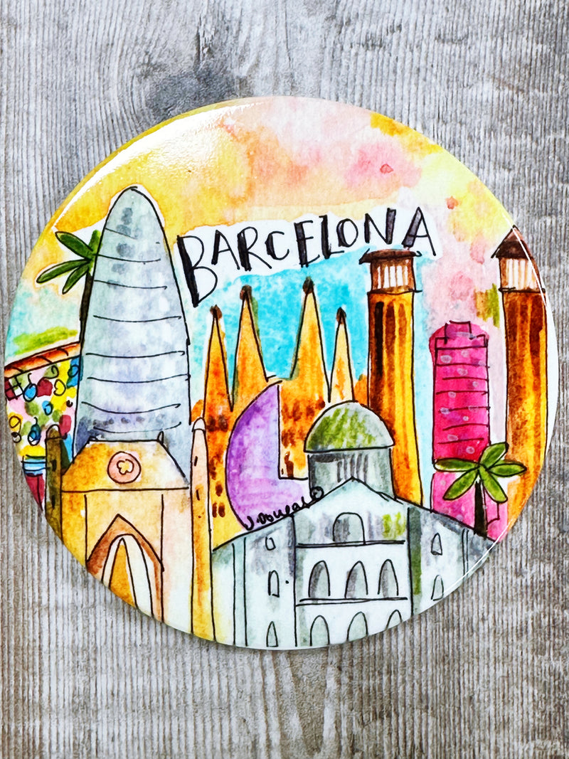 Barcelona Ceramic Coaster