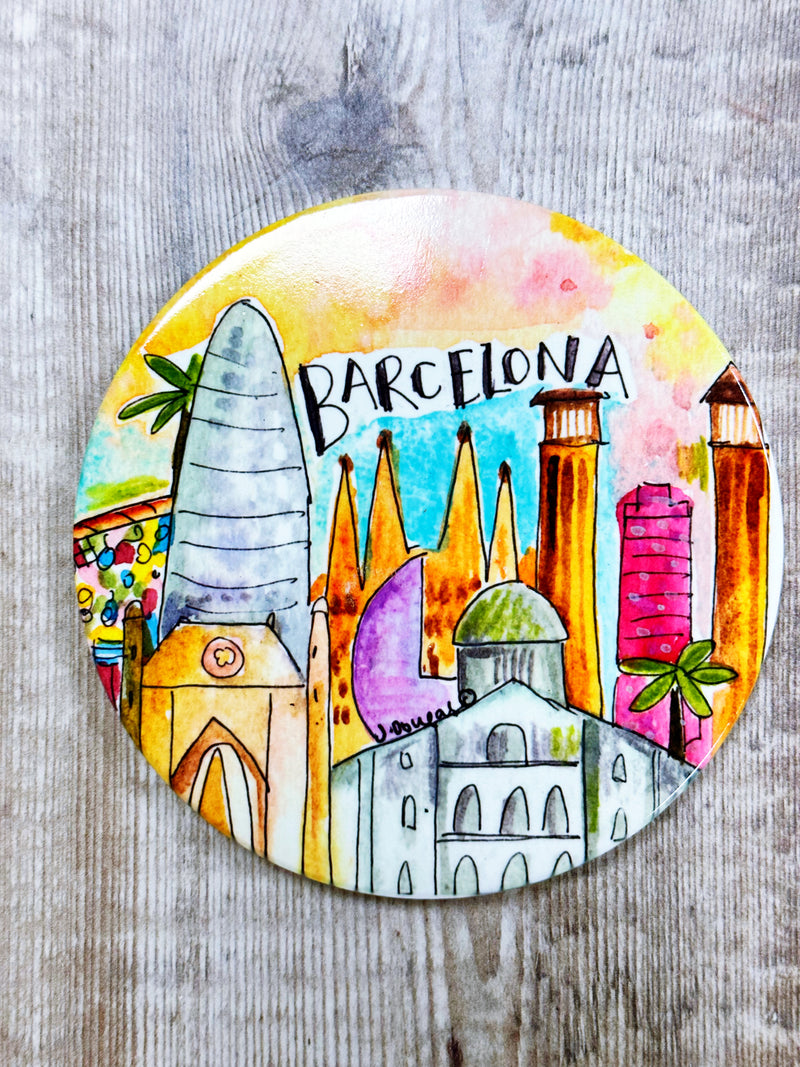 Barcelona Ceramic Coaster