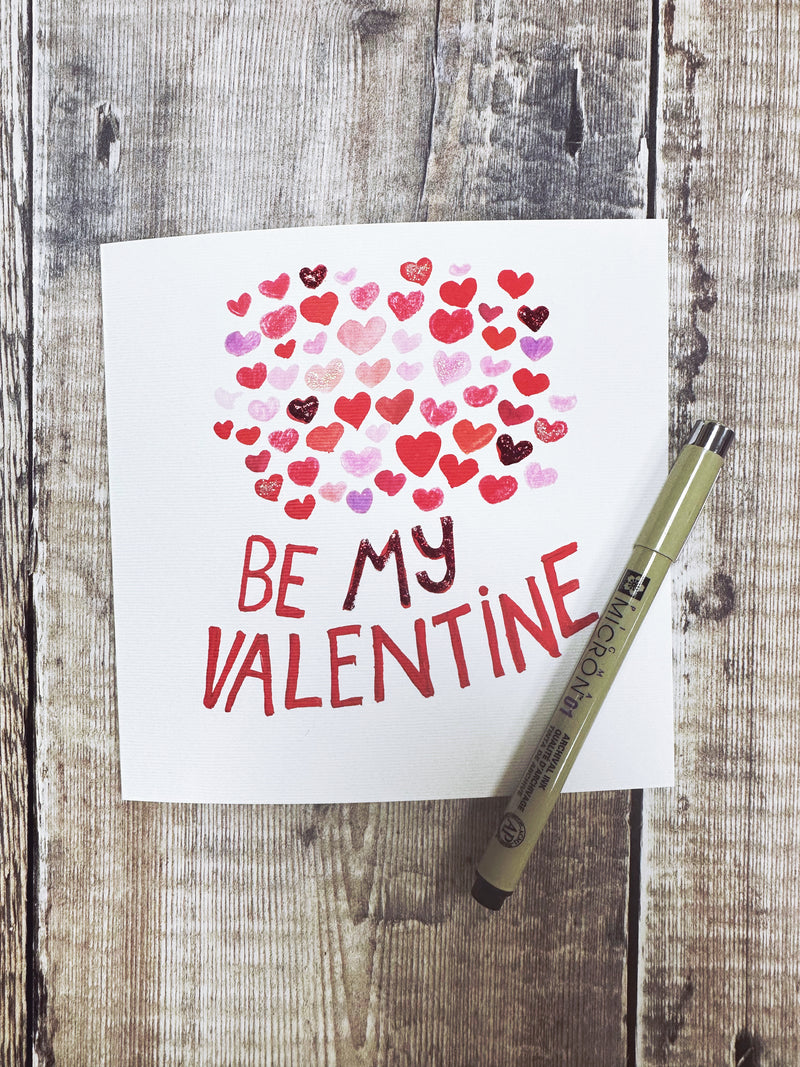 Be my Valentine Card - Personalised
