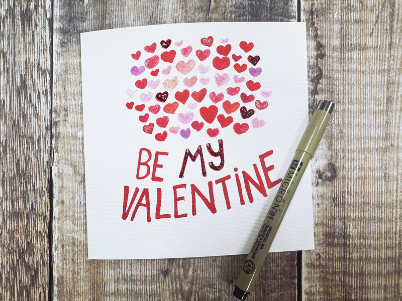 Be my Valentine Card - Personalised