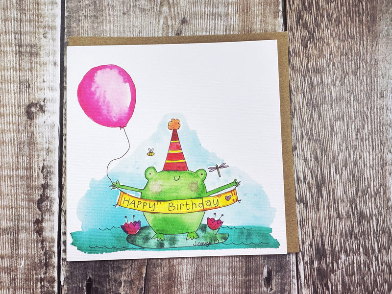 Little Froggy Card - Personalised