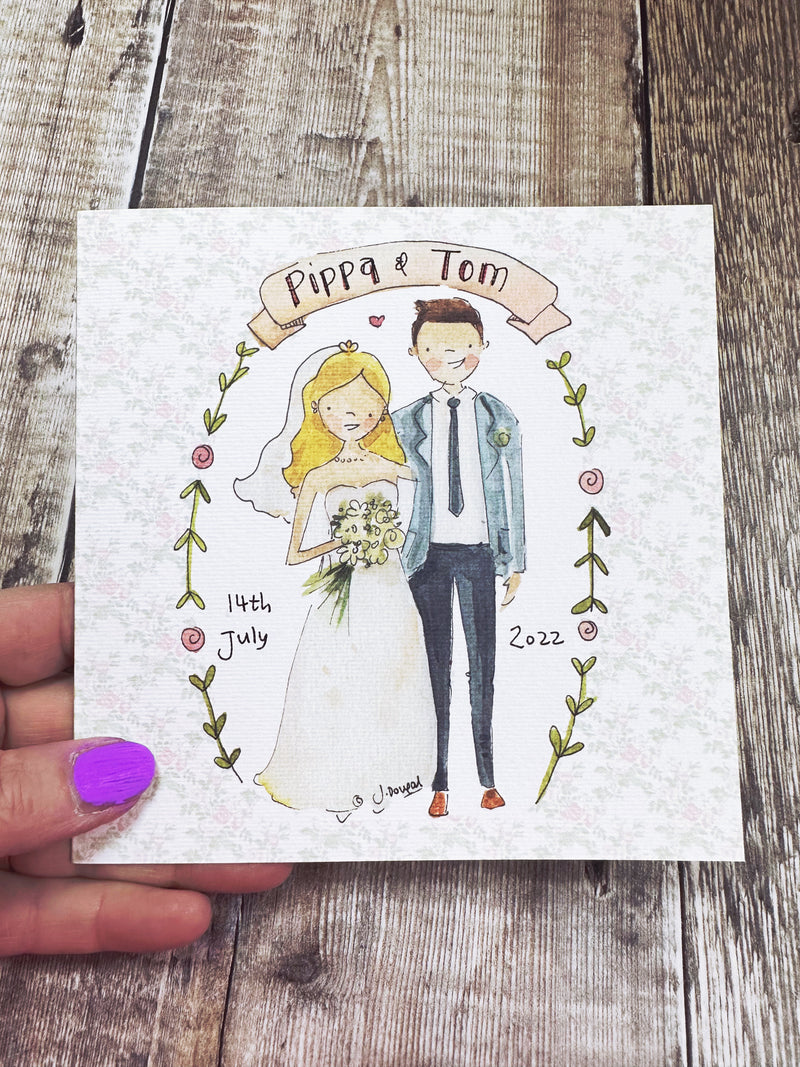 Little Couple with Garland - Personalised