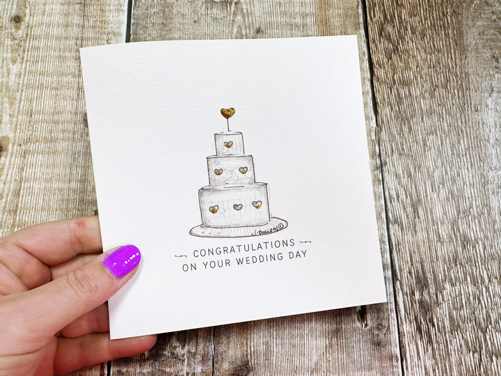 Little Wedding Cake sketch - Personalised