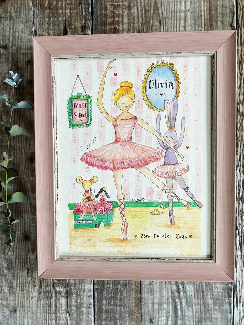 “Ballet School" Personalised Print