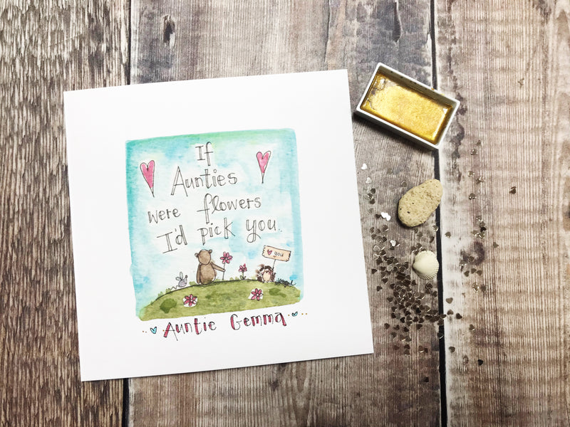 Auntie Card - Personalised