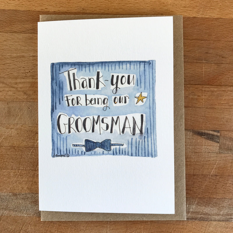 Wedding Thank-you cards for your Wedding Party - PERSONALISED