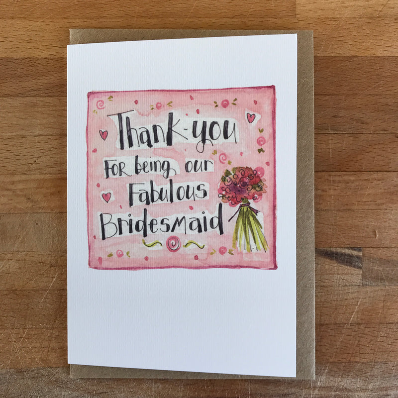 Wedding Thank-you cards for your Wedding Party - PERSONALISED