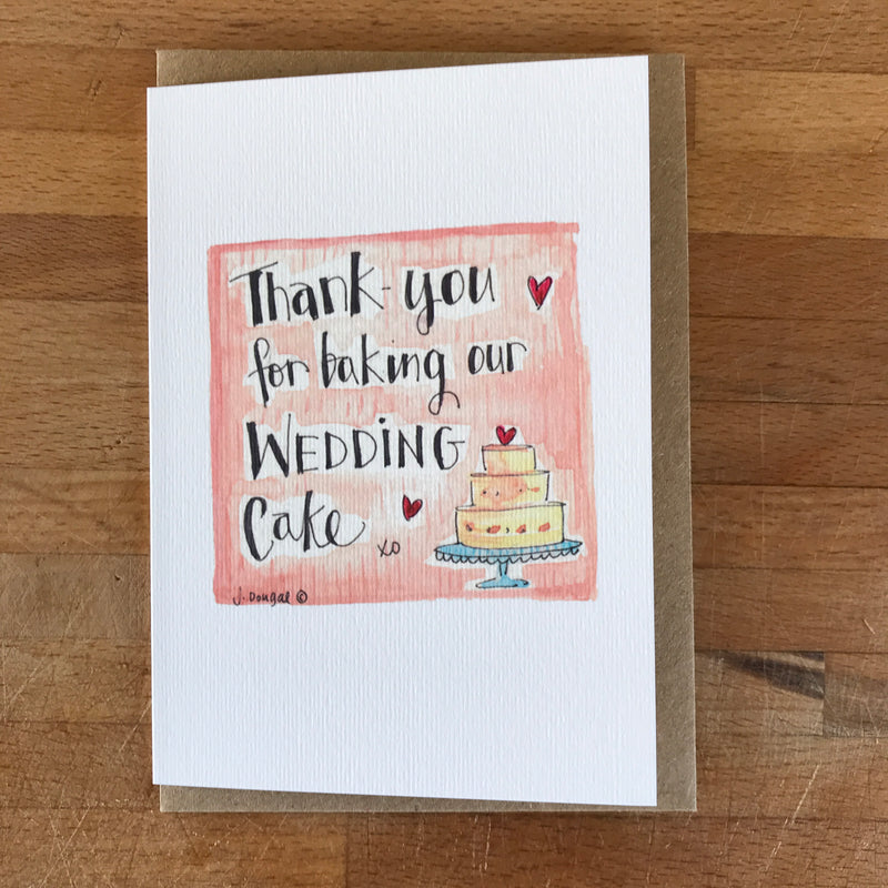 Wedding Thank-you cards for your Wedding Party - PERSONALISED