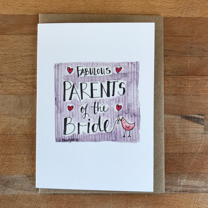 Wedding Thank-you cards for your Wedding Party - PERSONALISED