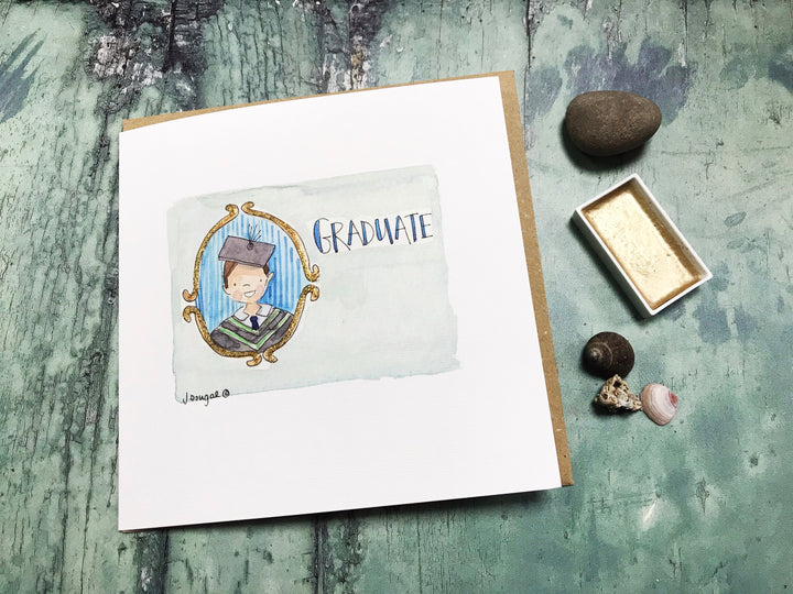 Boy Graduate Card - Personalised