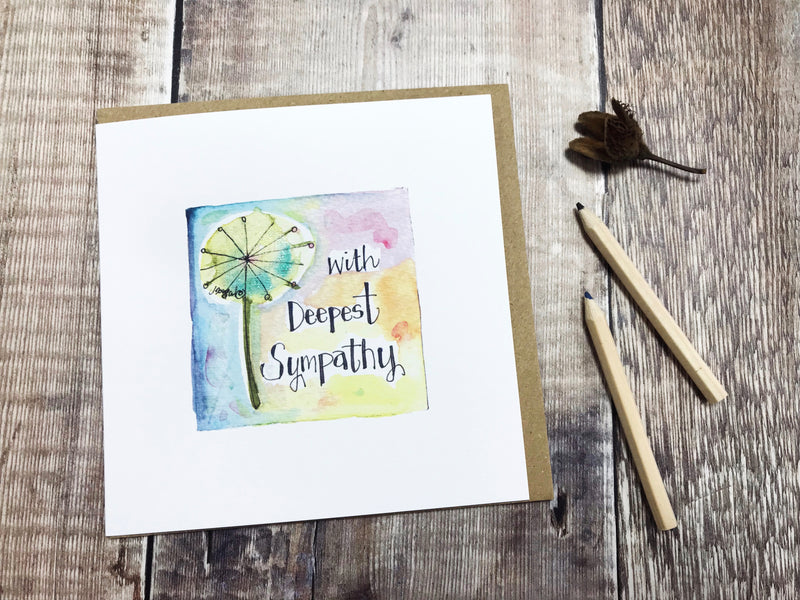 Deepest Sympathy Card - Personalised