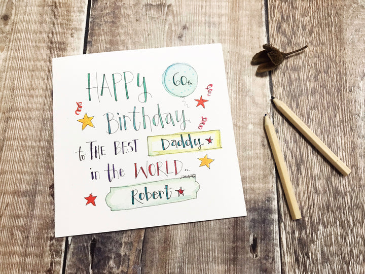 To the Best Birthday Card - Personalised