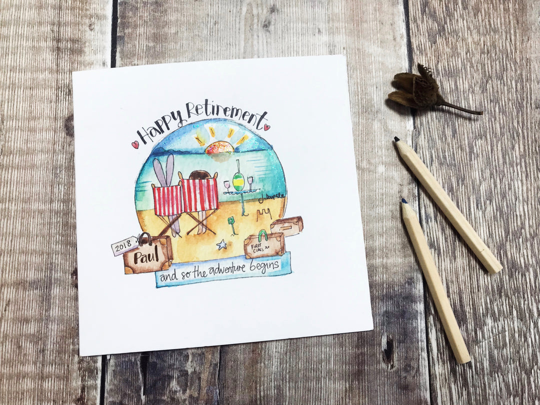"Happy Retirement" Card - Personalised