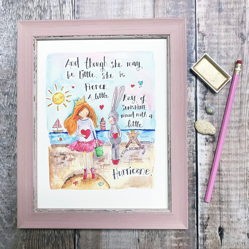 "Little Hurricane" Personalised Print